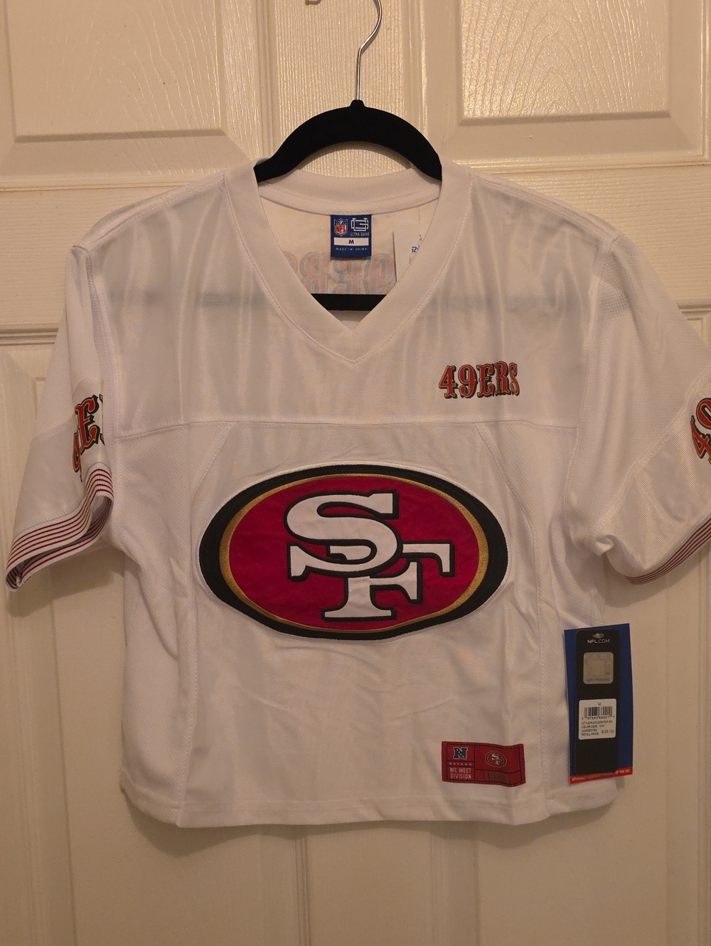 49ers Medium Crop Top Jersey